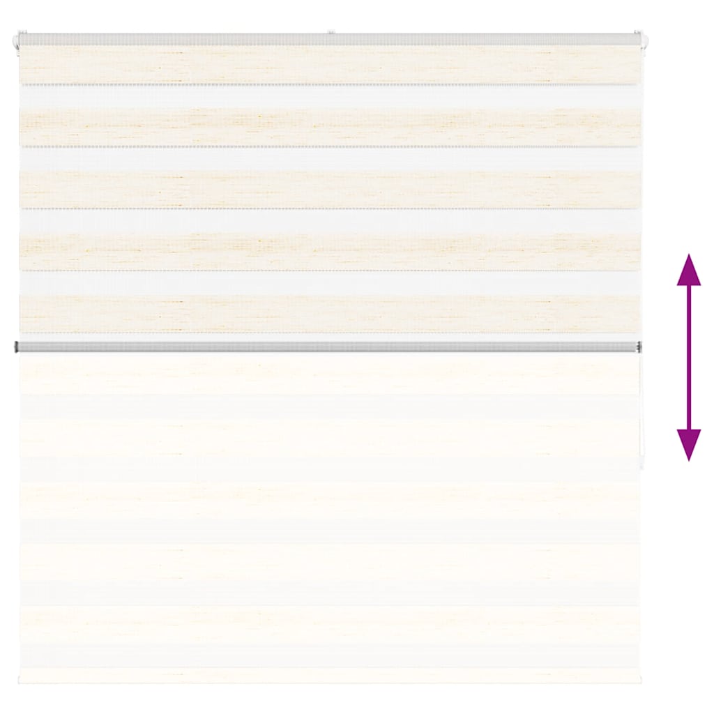 vidaXL Zebra Blind Marble Beige 150x150 cm Fabric Width 145.9 cm Polyester 5