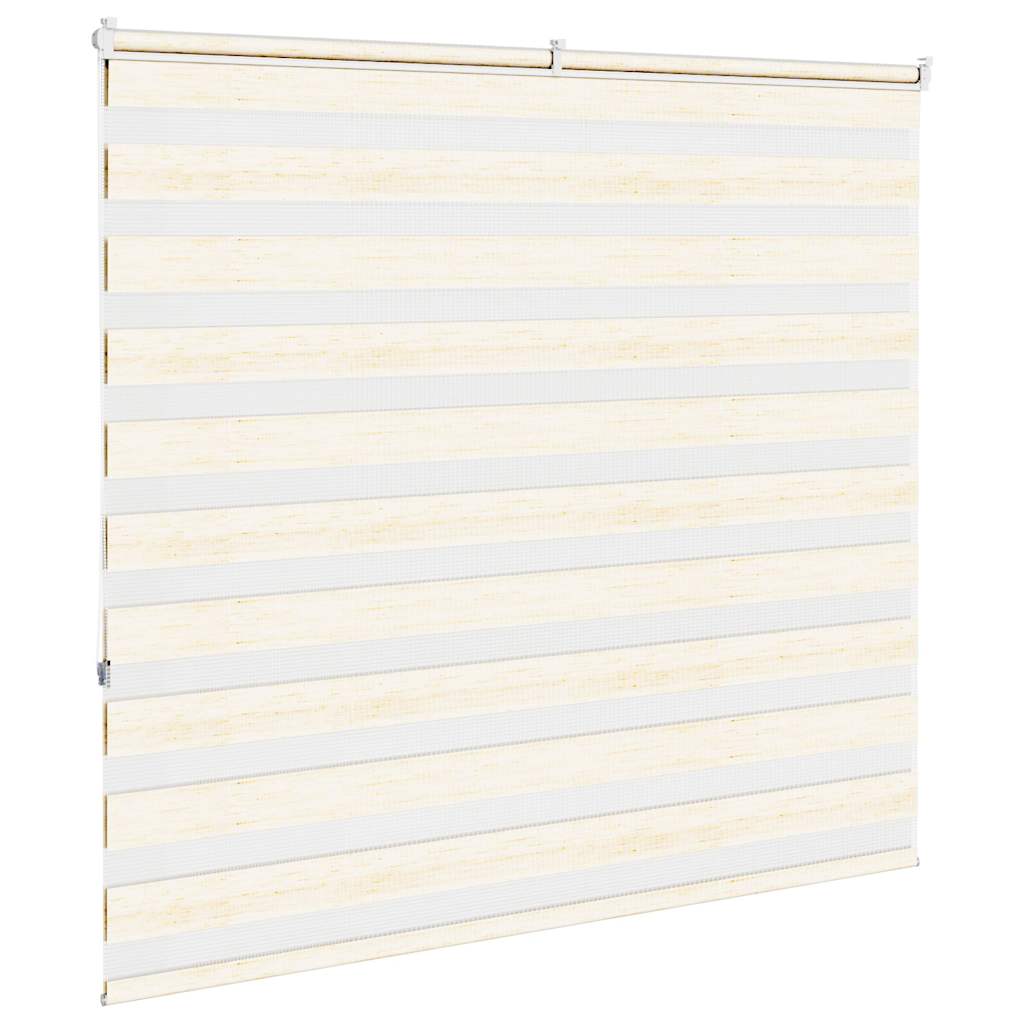 vidaXL Zebra Blind Marble Beige 155x150 cm Fabric Width 150.9 cm Polyester 4