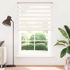 vidaXL Zebra Blind Marble Beige 145x200 cm Fabric Width 140.9 cm Polyester 2