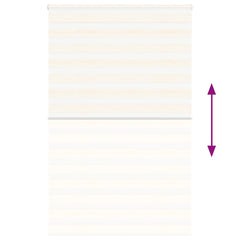 vidaXL Zebra Blind Marble Beige 145x200 cm Fabric Width 140.9 cm Polyester 5