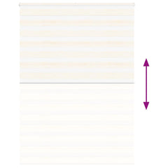 vidaXL Zebra Blind Marble Beige 160x200 cm Fabric Width 155.9 cm Polyester 5