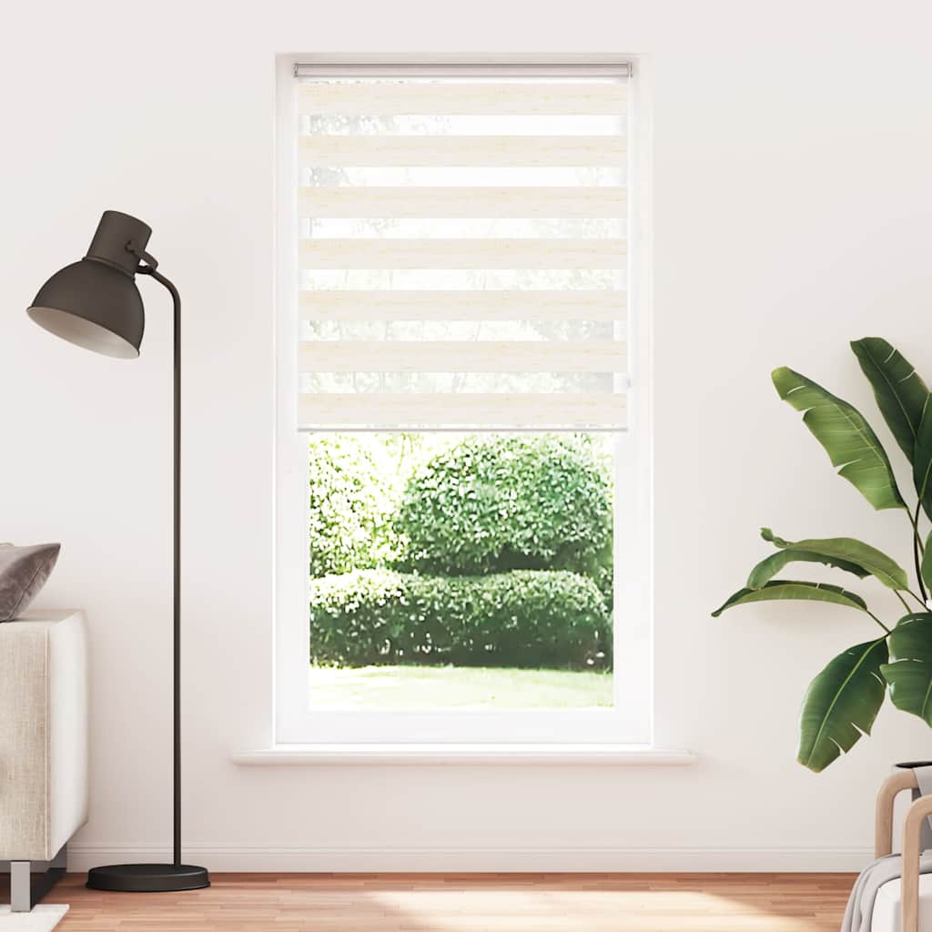 vidaXL Zebra Blind Marble Beige 100x230 cm Fabric Width 95.9 cm Polyester 2