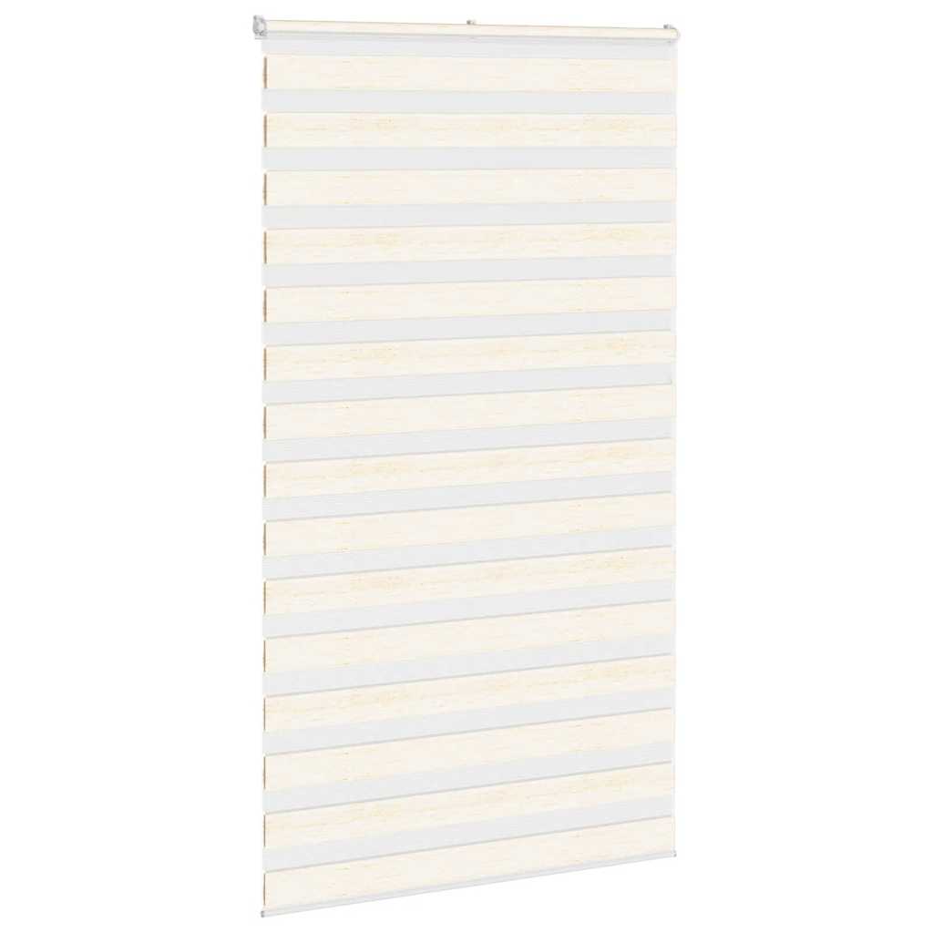 vidaXL Zebra Blind Marble Beige 125x230 cm Fabric Width 120.9 cm Polyester 3