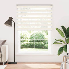 vidaXL Zebra Blind Marble Beige 160x230 cm Fabric Width 155.9 cm Polyester 2