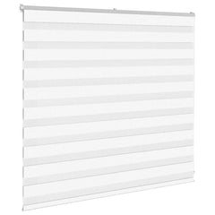 Zebra Blind Fabric Width 135,9 cm Polyester Drop 100 cm White 140–165 cm 155 cm