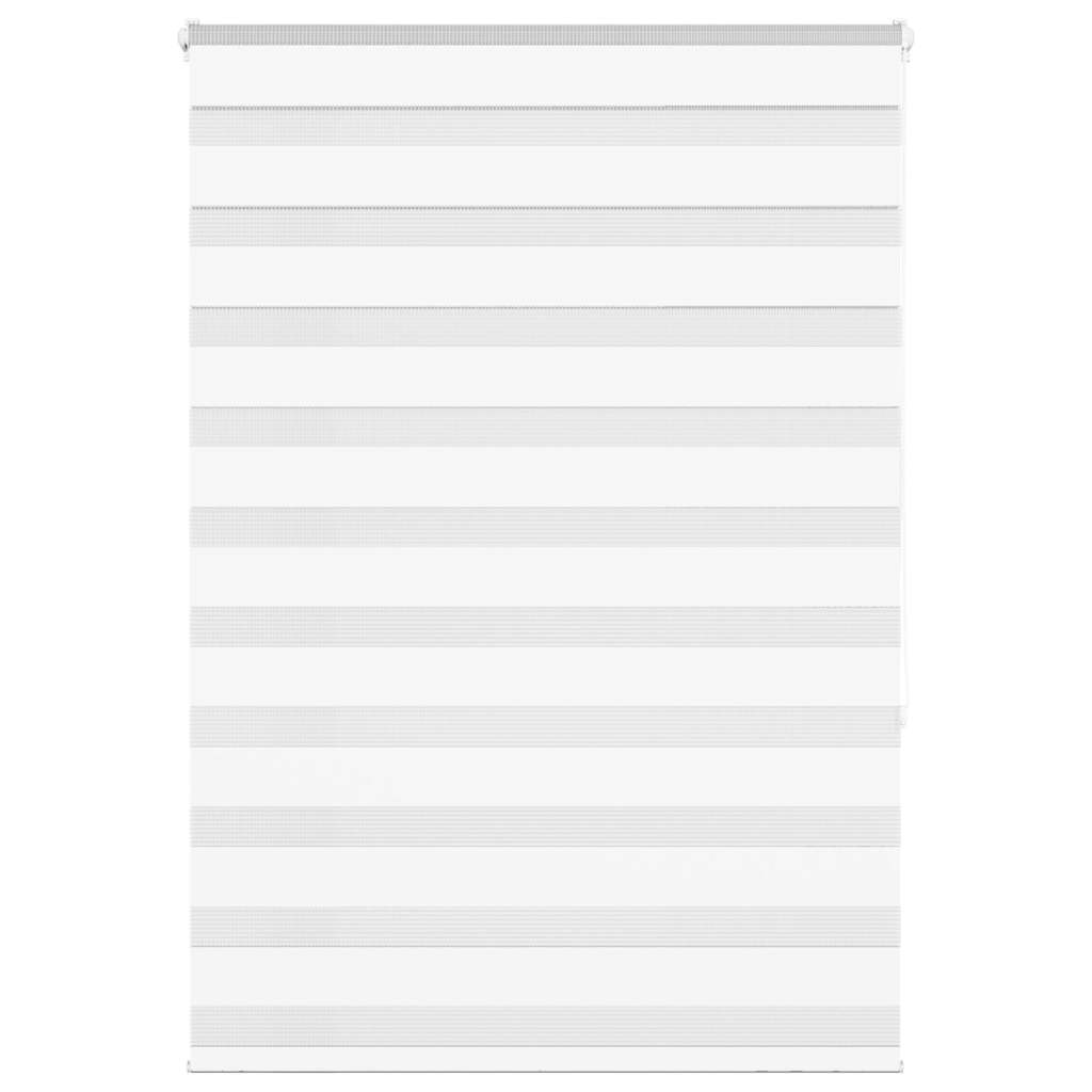vidaXL Zebra Blind White 115x150 cm Fabric Width 110.9 cm Polyester 1