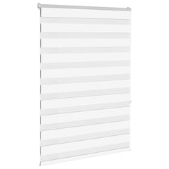 vidaXL Zebra Blind White 115x150 cm Fabric Width 110.9 cm Polyester 3