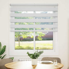 vidaXL Zebra Blind White 120x150 cm Fabric Width 115.9 cm Polyester 2