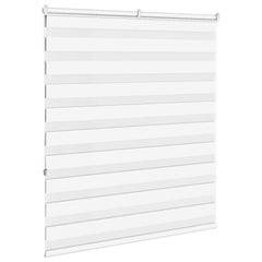 vidaXL Zebra Blind White 120x150 cm Fabric Width 115.9 cm Polyester 4