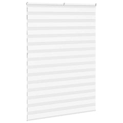 vidaXL Zebra Blind White 160x230 cm Fabric Width 155.9 cm Polyester 4