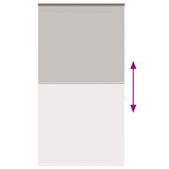 vidaXL Shower Roller Blind with Cassette 130x240 cm Fabric Width 126 cm 5