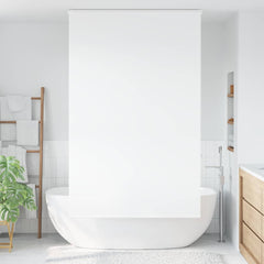 Shower Roller Blind with Cassette in White