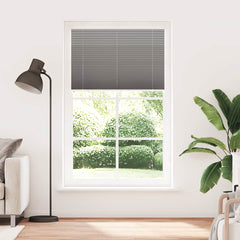 vidaXL Pleated Blind Anthracite 120x200 cm Fabric Width 119.4 cm Polyester 2