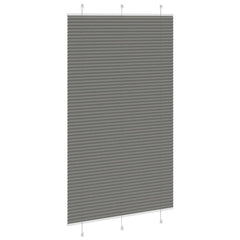 vidaXL Pleated Blind Anthracite 120x200 cm Fabric Width 119.4 cm Polyester 4