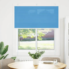 vidaXL Pleated Blind Blue 120x150 cm Fabric Width 119.4 cm Polyester 2