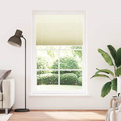 vidaXL Pleated Blind Cream 120x200 cm Fabric Width 119.4 cm Polyester 2