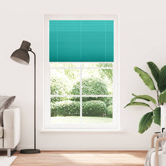 vidaXL Pleated Blind Petrol Green 120x200 cm Fabric Width 119.4 cm Polyester 2