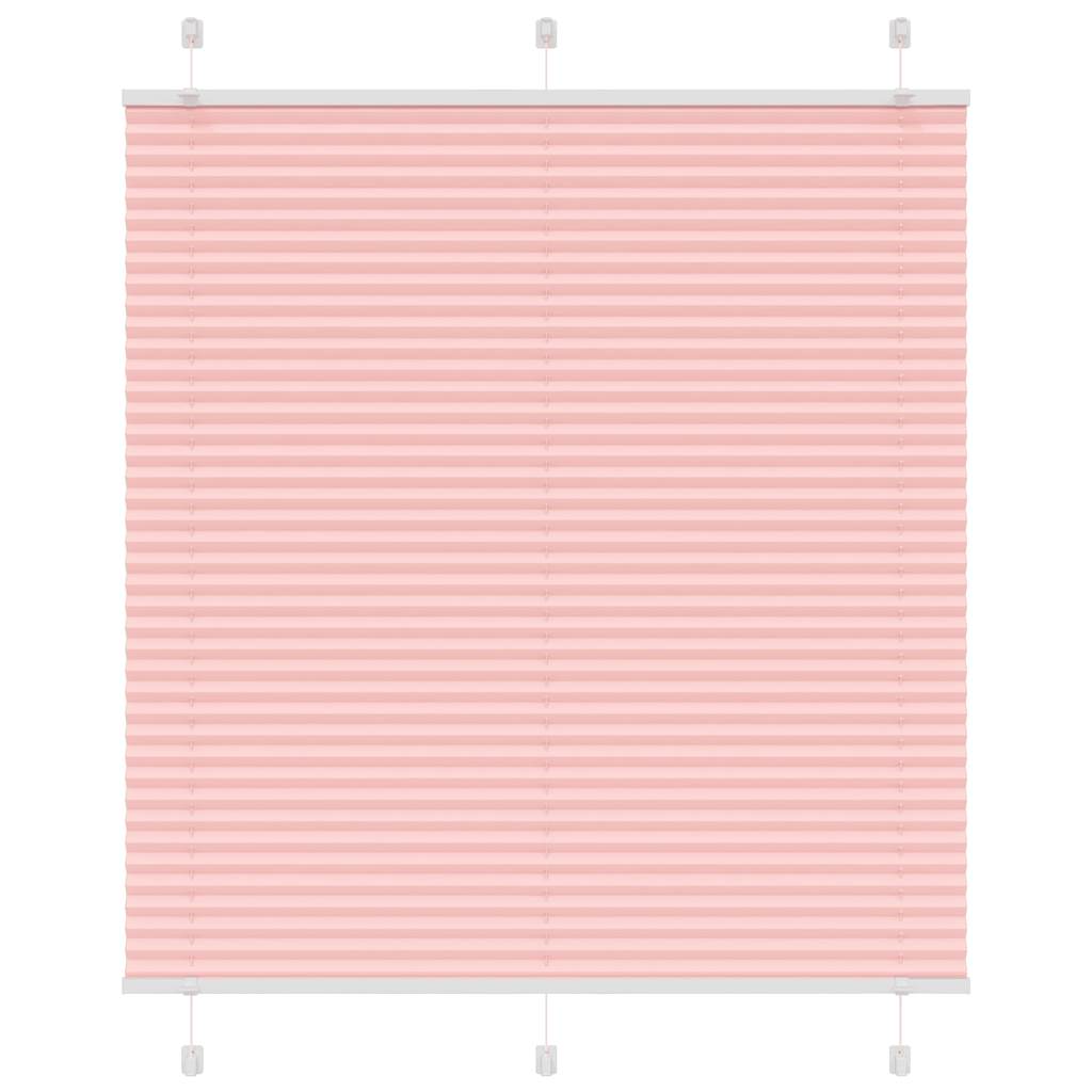 vidaXL Pleated Blind Pink 120x100 cm Fabric Width 119,4 cm Polyester 2