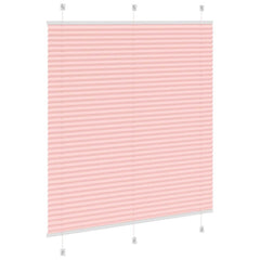 vidaXL Pleated Blind Pink 120x150 cm Fabric Width 119.4 cm Polyester 4