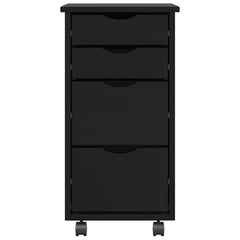 Rolling Cabinet with Drawers "MOSS" Solid Wood Pine