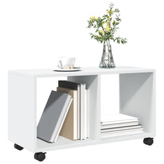 vidaXL Rolling Cabinet White 72x33x42.5 cm Engineered Wood 4