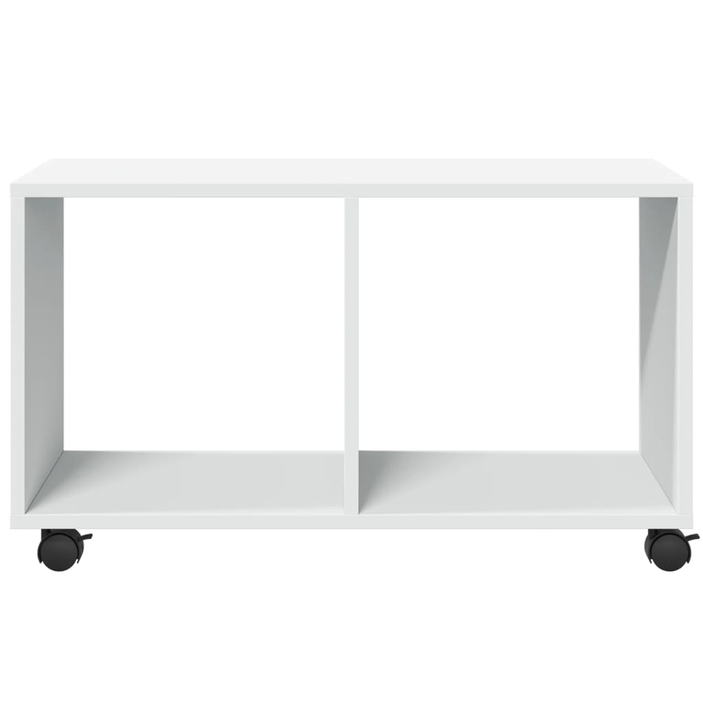 vidaXL Rolling Cabinet White 72x33x42.5 cm Engineered Wood 5