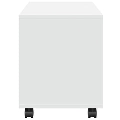 vidaXL Rolling Cabinet White 72x33x42.5 cm Engineered Wood 6