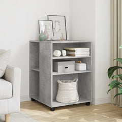 vidaXL Side Table with Wheels 55x60x78 cm Engineered Wood