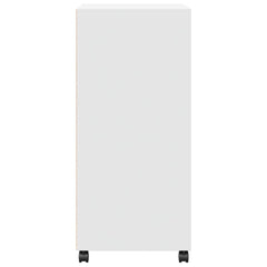 vidaXL Rolling Cabinet White 55x40x91 cm Engineered Wood 5
