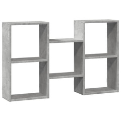 vidaXL Wall Shelf Concrete Grey 96x18x60 cm Engineered Wood 2