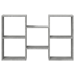 vidaXL Wall Shelf Concrete Grey 96x18x60 cm Engineered Wood 4