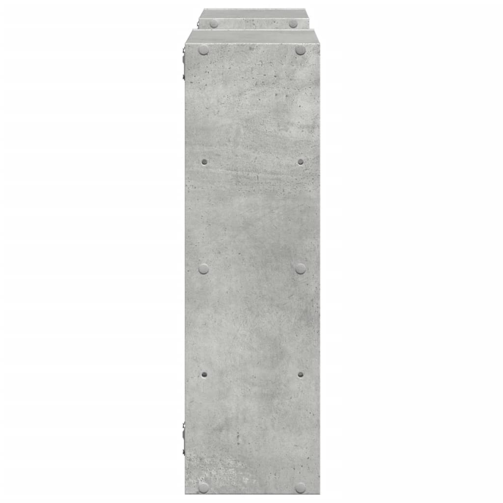 vidaXL Wall Shelf Concrete Grey 96x18x60 cm Engineered Wood 5