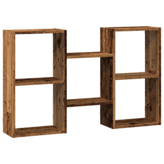 vidaXL Wall Shelf Old Wood 96x18x60 cm Engineered Wood 2