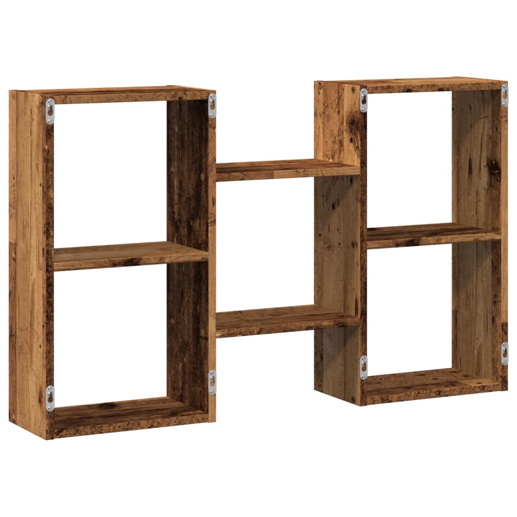 vidaXL Wall Shelf Old Wood 96x18x60 cm Engineered Wood 6