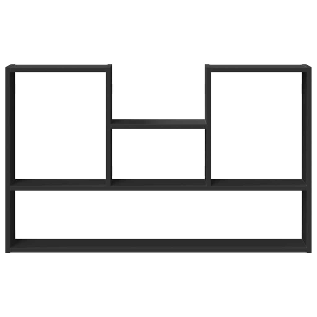 vidaXL Wall Shelf Black 99x15x60 cm Engineered Wood 4