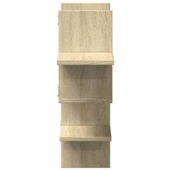 vidaXL Wall Shelf Sonoma Oak 124.5x18x60.5 cm Engineered Wood 5