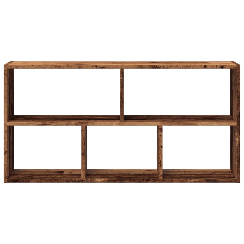 vidaXL Wall Shelf Old Wood 100x25x50 cm Engineered Wood 4