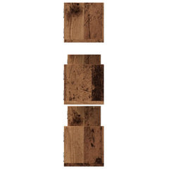 vidaXL Wall Shelves 3 pcs Old Wood 80x18x18 cm Engineered Wood 5