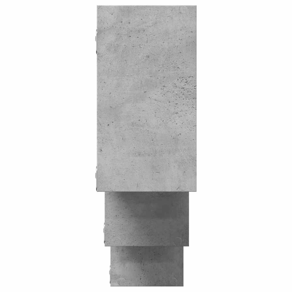 vidaXL Wall Shelf Concrete Grey 159x18x66 cm Engineered Wood 5