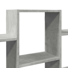 vidaXL Wall Shelf Concrete Grey 159x18x66 cm Engineered Wood 6
