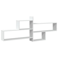 Wall Shelf White Engineered Wood, image 6
