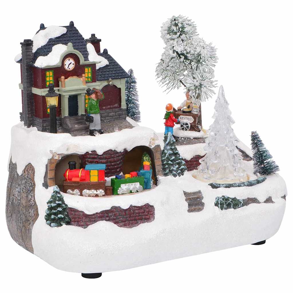 vidaXL Christmas Tabletop Multicolour 23.5 x 16 x 18.5 cm Resin 2