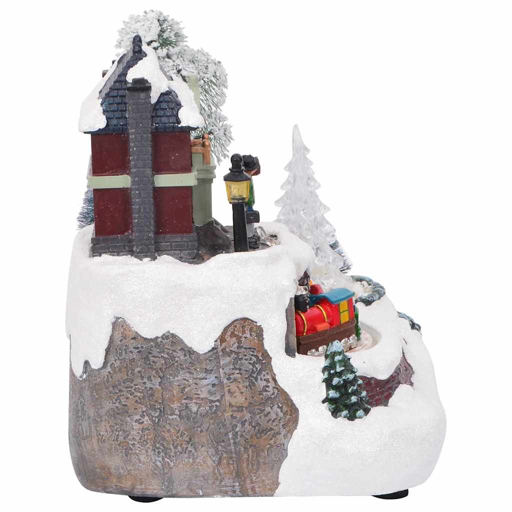 vidaXL Christmas Tabletop Multicolour 23.5 x 16 x 18.5 cm Resin 4