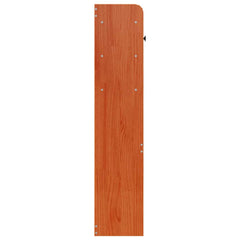 Headboard with Storage Solid Wood Pine Wax Brown 160 cm