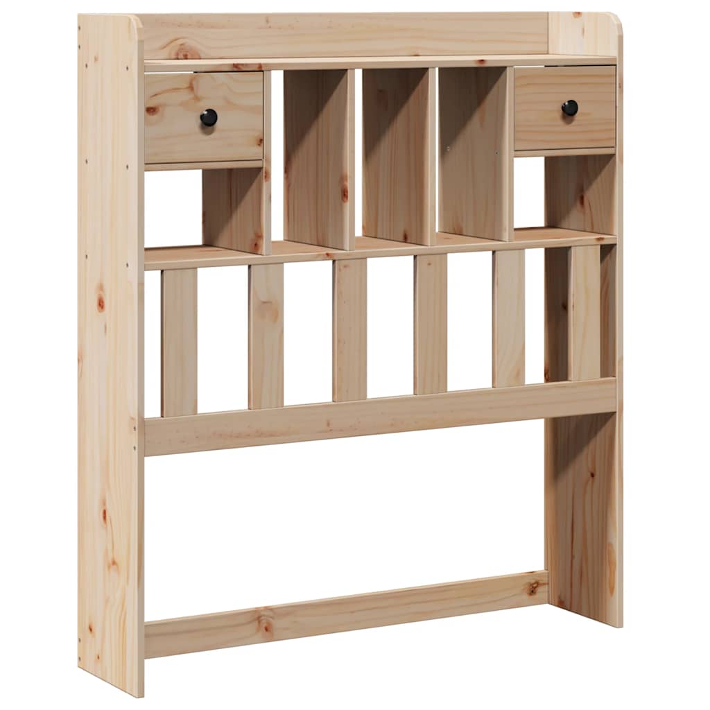 vidaXL Headboard with Storage 100 cm Solid Wood Pine 2