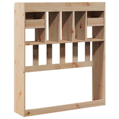 vidaXL Headboard with Storage 100 cm Solid Wood Pine 6