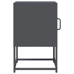 vidaXL Bedside Cabinet Anthracite 36x39x60.5 cm Cold-rolled Steel 6