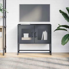 vidaXL TV Cabinet Anthracite 68x39x60.5 cm Cold-rolled Steel 4