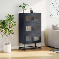 vidaXL Highboard Anthracite 68x39x123 cm Steel 4