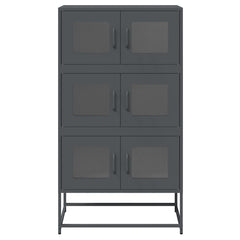 vidaXL Highboard Anthracite 68x39x123 cm Steel 5